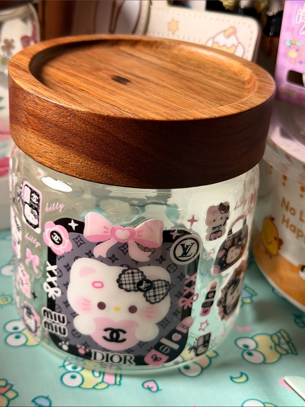 Hello Kitty DIY Glass jar